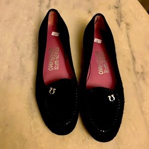 Ferragamo black size 6 shoes.
